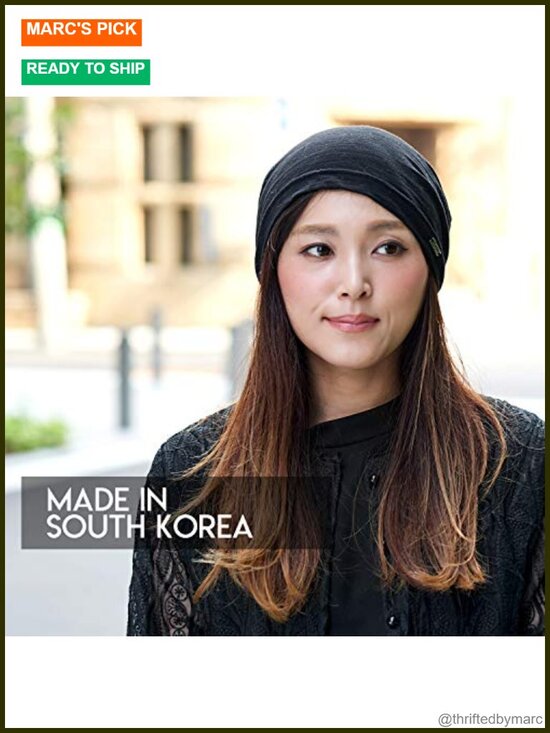 Lightweight Slouchy Beanie for Sensitive Scalp, Breathable Cotton Summer Hat main image 6